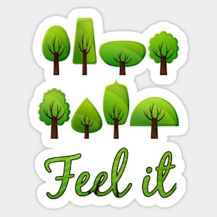 Nature wild tree design Sticker